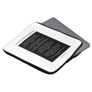 Another day in paradise love poem wall art decor laptop sleeve