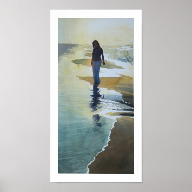 "Another Happy Place" Beach Watercolor Poster (Front)
