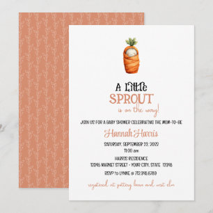 Another Little Sprout/Carrot on the Way Invitation