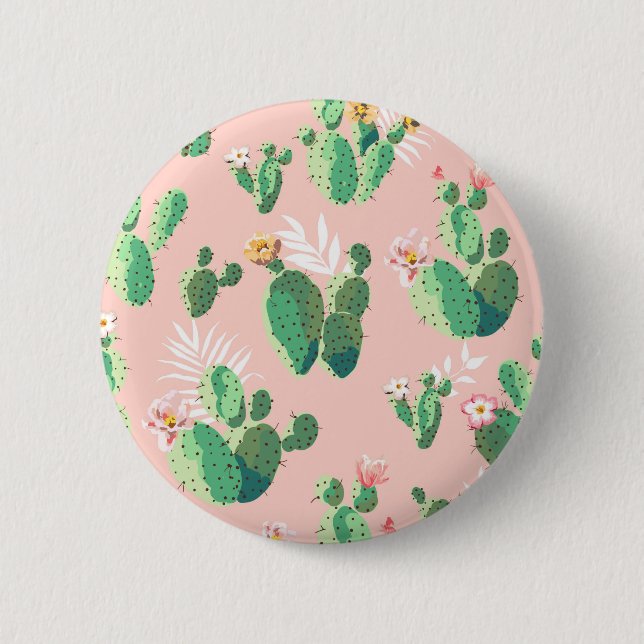 Another Lovely Cactus Flowers 2 Inch Round Button (Front)