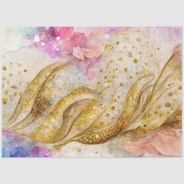 Another Mermaid Galaxy Series Design 4 Tissue Paper (Front)
