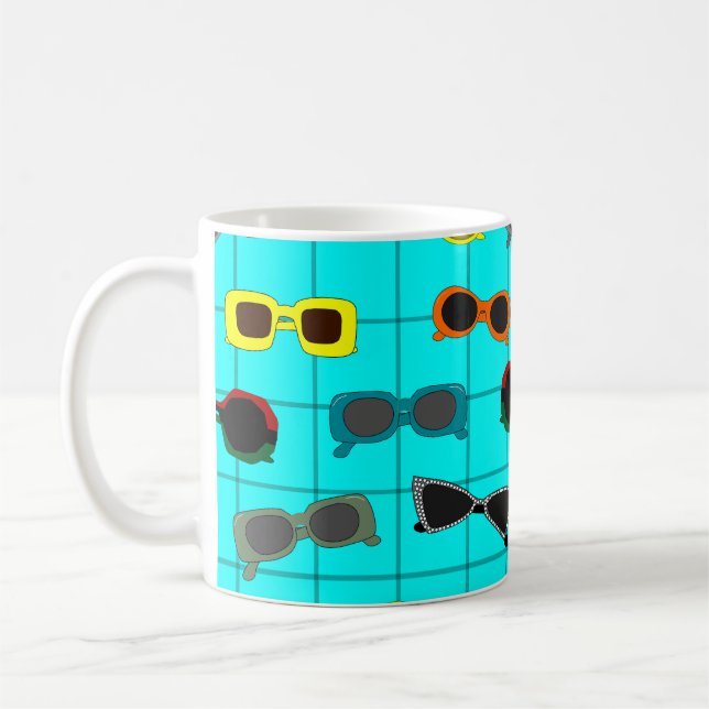 Another Mid-Century Modern Sunglasses  Coffee Mug (Left)