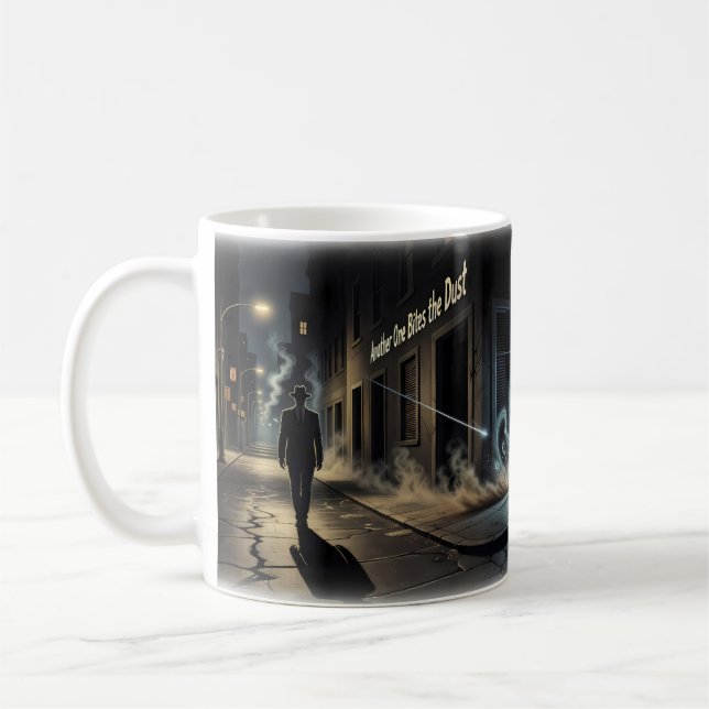 Another One Bites the Dust Dark Street Mug (Left)