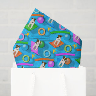 another Parson Jack Russell Terrier pool party Tissue Paper