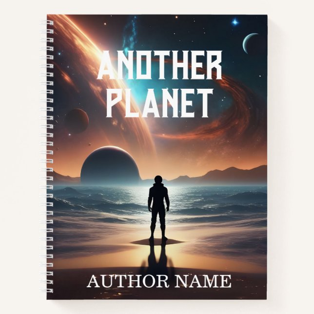 Another Planet Book Cover Inspiration Notebook (Front)