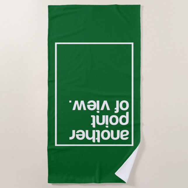 Another point of view beach towel (Front)
