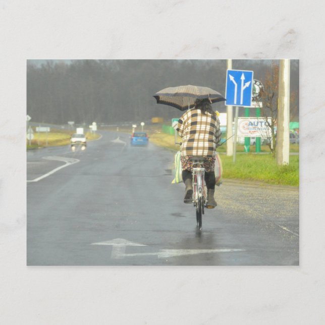 Another rainy day Hungary 2008 Postcard (Front)