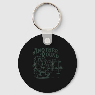 Another Round Golf Golfer Golf Lover Srts Men Dad Keychain