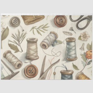 Another Sewing Junk Journal Series Design #4 Tissue Paper