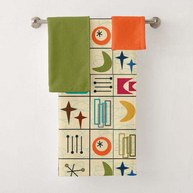Another Smorgasbord Doubled Bath Towel Set (Insitu)