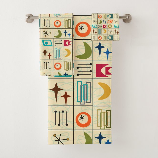 Another Smorgasbord Doubled Bath Towel Set (Insitu)