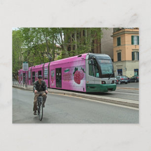 Another tram in Rome Postcard