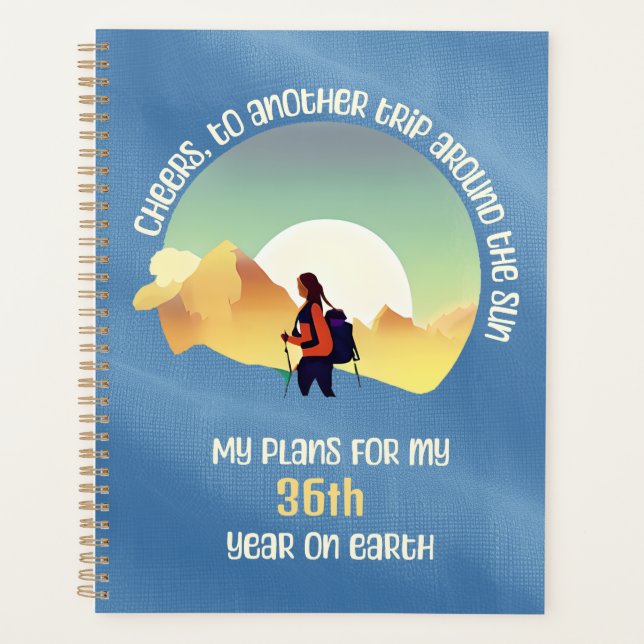 Another trip around the sun birthday planner (Front)