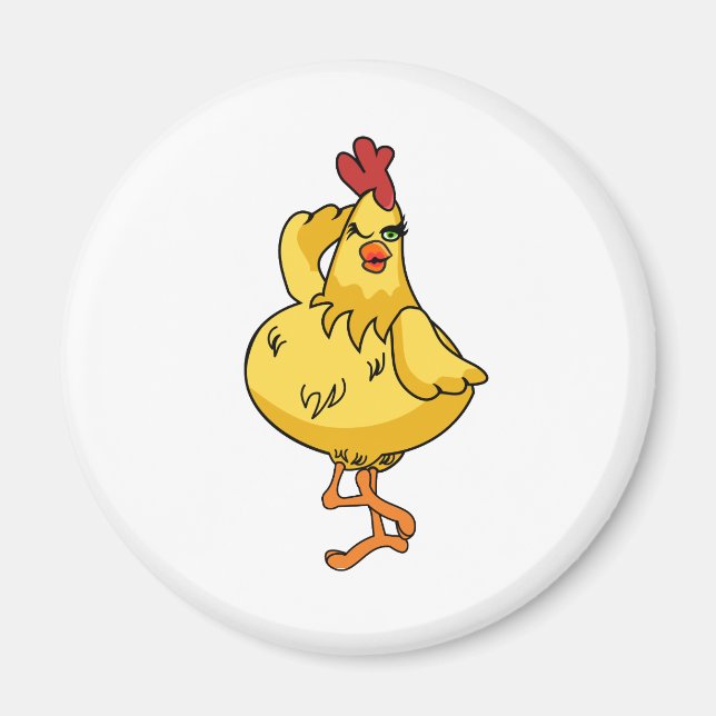 Another very silly Chicken Magnet (Front)