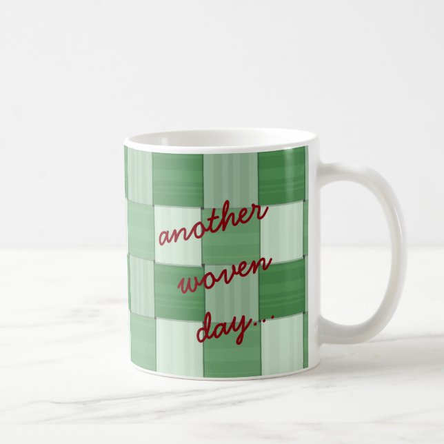 Another Woven Day Green Coffee Mug (Right)