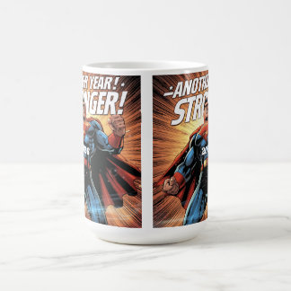 Another Year Stronger! Superhero New Year Design w Coffee Mug