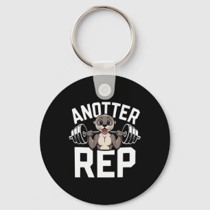Anotter Rep - Funny Bodybuilding Otter Fitness Keychain