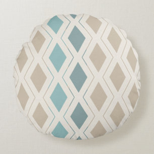 Anouke Coastal Diamonds / Sea Mist Round Pillow