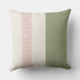 Anouke Coastal Faded Shore Stripes Throw Pillow