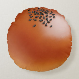 Anpan Japanese Sweet Bean Filled Bread Snack Round Pillow