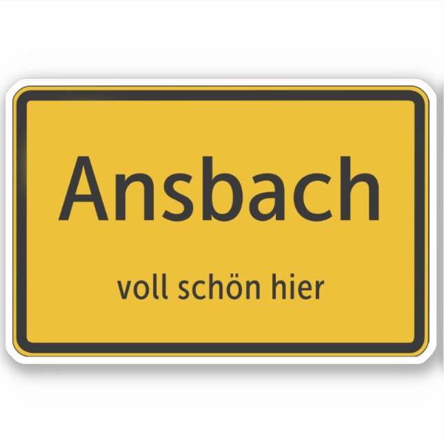 Ansbach Autocollant (Devant)
