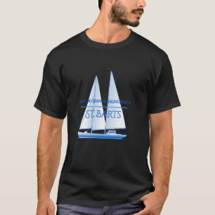 Anse de Grande Saline Beach St. Barts Nautical Sai T-Shirt