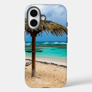 Anse des Rochers beach iPhone 16 Case