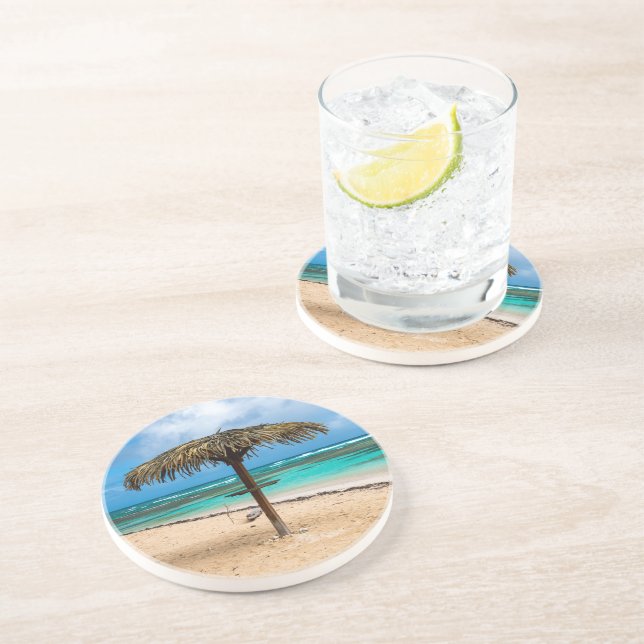 Anse des Rochers beach Coaster (Side)