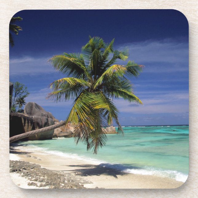 Anse Sourse D'Argent Beach, La Digue Coaster (Front)