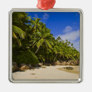 Anse Victorin Beach 3 Metal Ornament