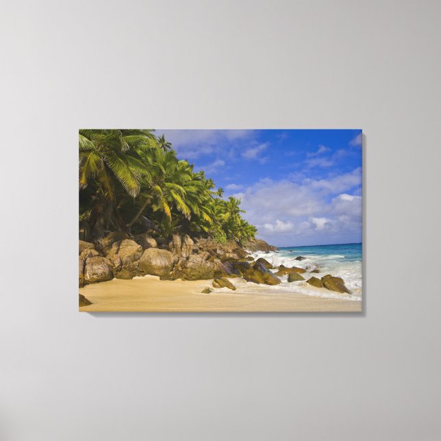Anse Victorin Beach 4 Canvas Print (Front)