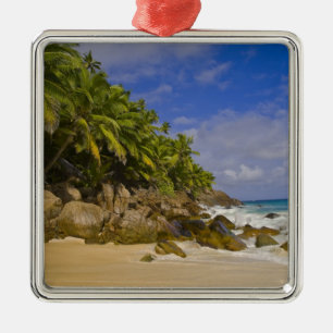 Anse Victorin Beach 4 Metal Ornament