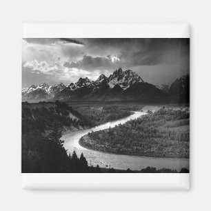 Ansel Adams The Tetons and the Snake River 1942 Magnet