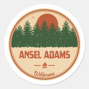 Ansel Adams Wilderness California Classic Round Sticker