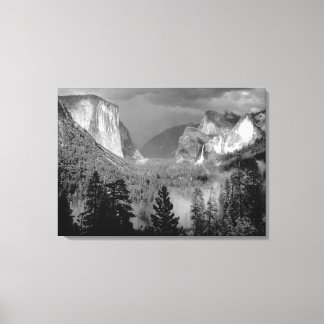 ANSEL ADAMS - Yosemite Valley, Thunderstorm (1949) Canvas Print