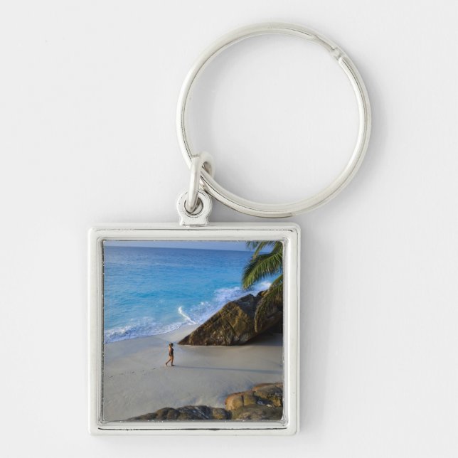 Ansi Victorin Beach, Fregate Island Keychain (Front)