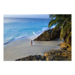 Ansi Victorin Beach, Fregate Island Photo Print