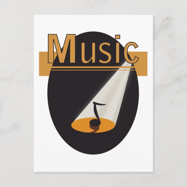 ansichtkaart "Music" design Postcard (Front)