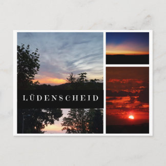 Ansichtskarte "Sonnenuntergänge in Lüdenscheid" Postcard