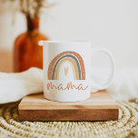 ANSLEY Boho Burnt Orange Rainbow Heart Mama Coffee Mug<br><div class="desc">This ceramic mug features a bohemian burnt orange terracotta rainbow with a heart inside and the 'mama' written in a fun handwritten script font. This mug is the perfect gift for your an expecting mama or for your favourite mom out there.</div>