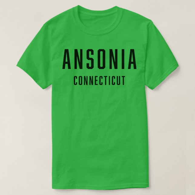Ansonia Connecticut TShirt (Design Front)