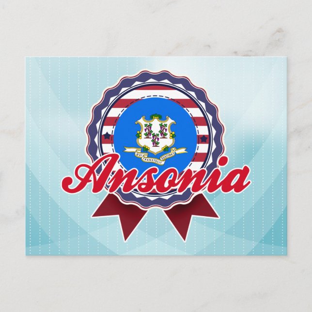 Ansonia, CT Postcard (Front)