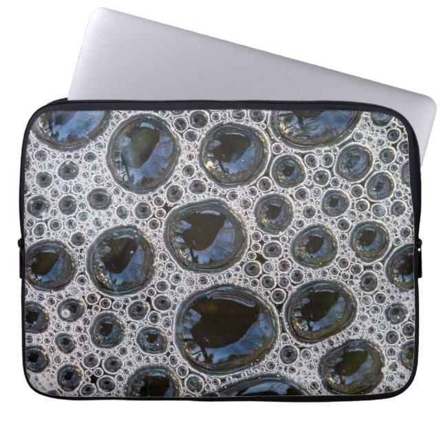 Anstract Bubble Pattern Laptop Sleeve (Front)