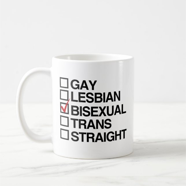 ANSWER BISEXUAL -.png Coffee Mug (Left)