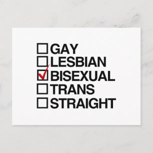 ANSWER BISEXUAL POSTCARD