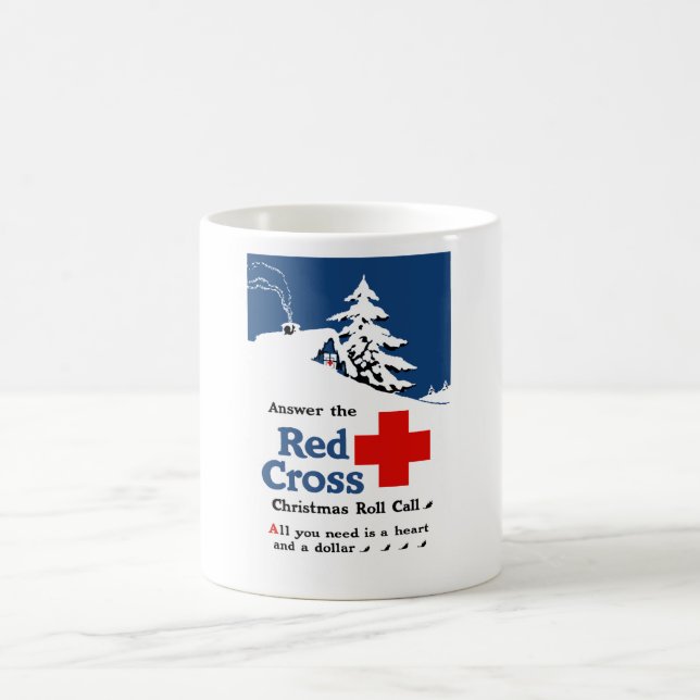 Answer The Red Cross Christmas Roll Call Coffee Mug (Center)