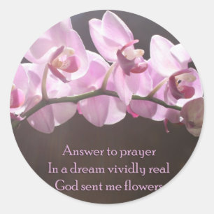Answer To Prayer Classic Round Sticker
