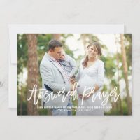Answered Prayer Lettering Pregnancy Announcement