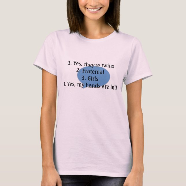 answering twin questions tee (Front)