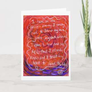 "Answers" Greeting Card
